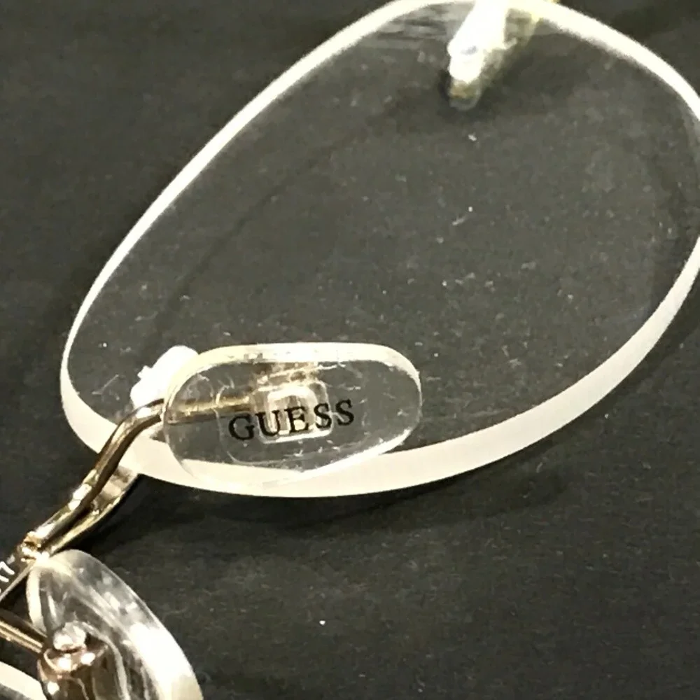 Guess Eyeglasses Frames GU1262 BRZ Brown Tortoise Round Rimless 48-17-145